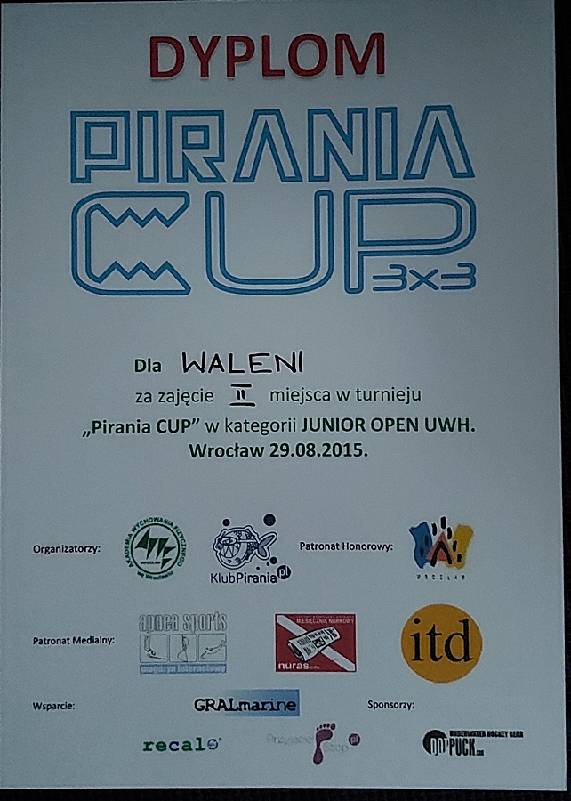 Hokej pod wodą Walenie UWH Siemianowice Śląskie